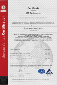 Certifikát HSMS_45001 eng